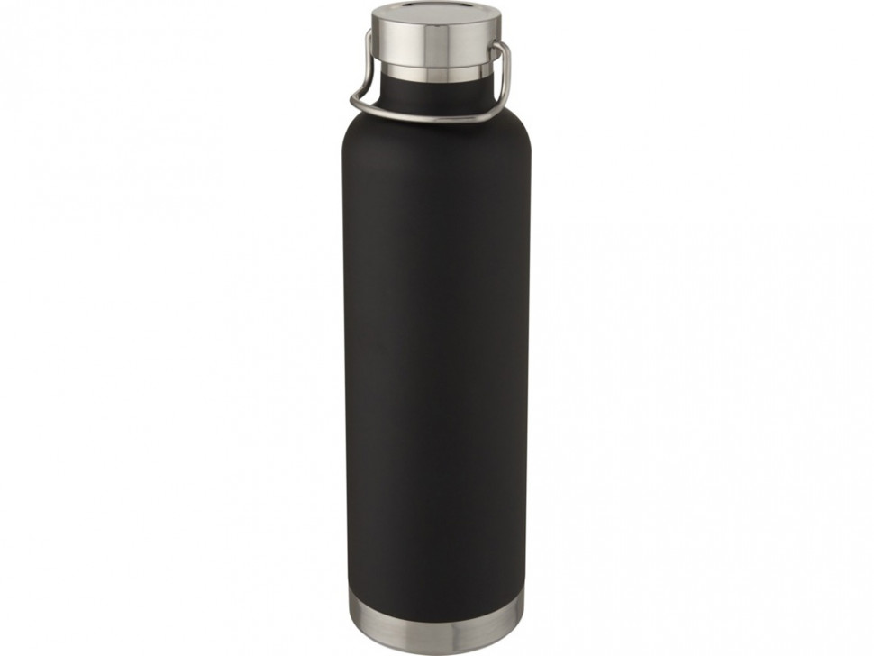 Thor, медная спортивная бутылка объемом 1 л с вакуумной изоляцией, черный