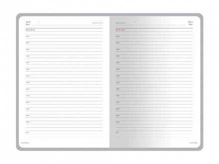 Ежедневник недатированный А5 Sidney Nebraska, черный (серебряный обрез, серебряные уголки)