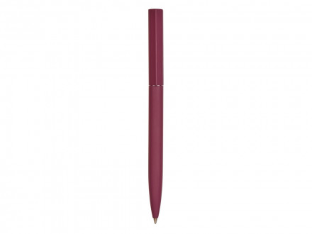 Шариковая металлическая ручка Minimalist софт-тач, бургунди