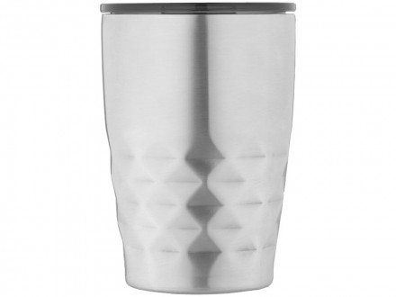 Кружка Geo с вакуумной изоляцией, серебристый/черный