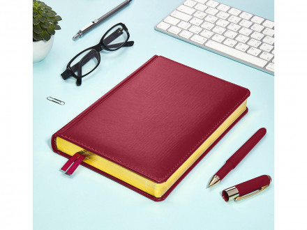 Ежедневник недатированный А5 Parliament, бордовый