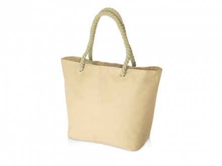 Сумка Seaside для шопинга и пляжа с широким дном, натуральный