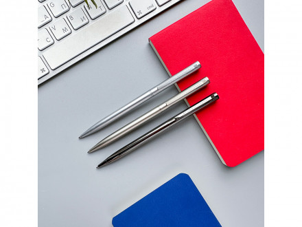 Ручка шариковая автоматическая BrunoVisconti® PALERMO цвет корпуса серебряный, 0.7 мм