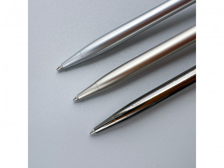 Ручка шариковая автоматическая BrunoVisconti® PALERMO цвет корпуса серебряный, 0.7 мм