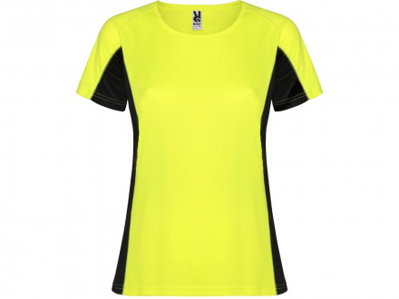 Футболка Shanghai женская, неоновый желтый/черный