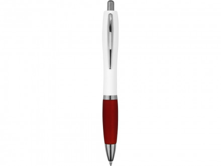 Ручка шариковая Nash, белый/красный, черные чернила