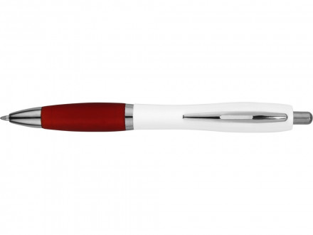 Ручка шариковая Nash, белый/красный, черные чернила