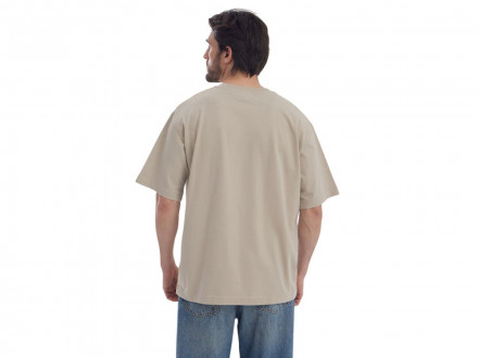 Футболка Kyoto из джерси 180 г/м2 с пич отделкой, унисекс, оливковый