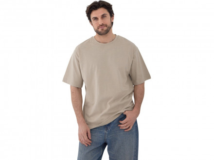 Футболка Kyoto из джерси 180 г/м2 с пич отделкой, унисекс, оливковый