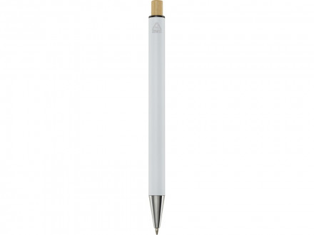 Cyrus шариковая ручка из переработанного алюминия, синие чернила - Белый