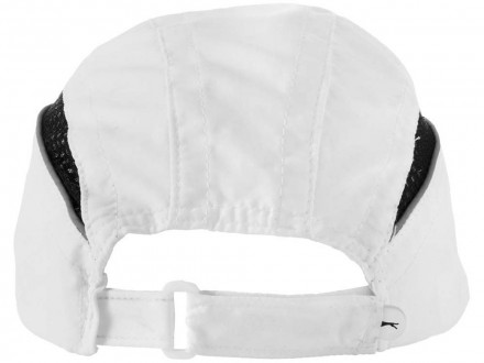 Бейсболка Qualifier 6-ти панельная, белый/черный (Р)