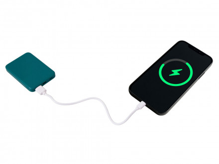 Внешний аккумулятор Simp, 5000 мАч, зеленый