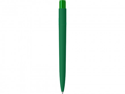 Шариковая ручка RECYCLED PET PEN PRO K transparent GUM soft-touch, зеленый