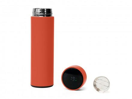 Подарочный набор FAMILY с термосом и термокружкой, оранжевый