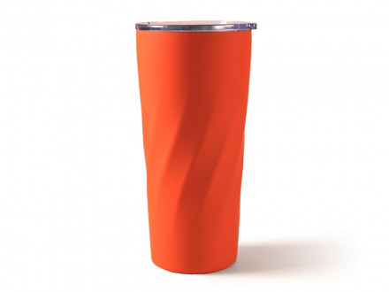 Подарочный набор FAMILY с термосом и термокружкой, оранжевый