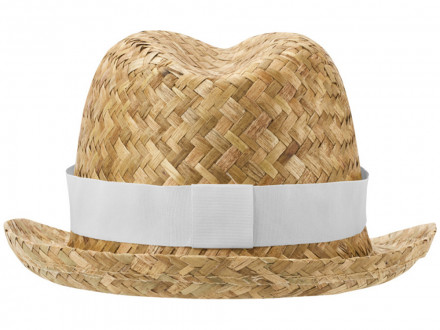 Pricus соломенная шляпа - Белый / Натуральный