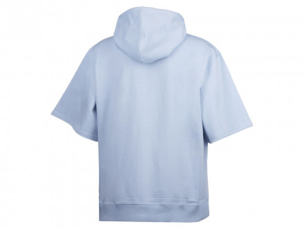 Худи оверсайз с коротким рукавом Warsaw унисекс, небесно-голубой