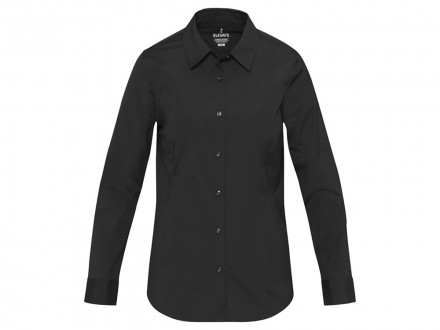 Carnelian женская рубашка из поплина - сплошной черный