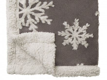 Плед Snowflake новогодний