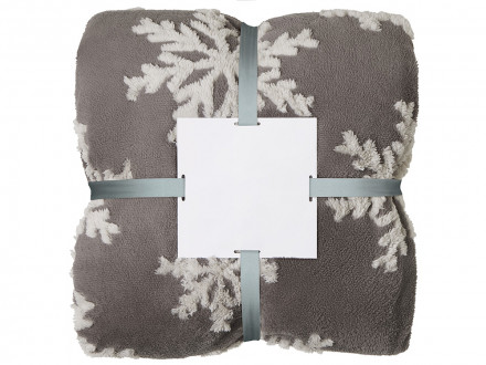 Плед Snowflake новогодний