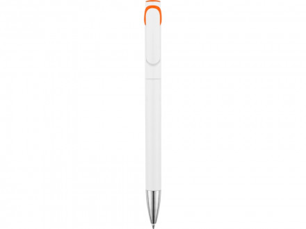 Ручка шариковая Локи, белый/оранжевый