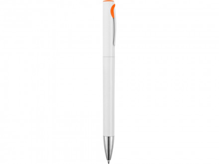 Ручка шариковая Локи, белый/оранжевый