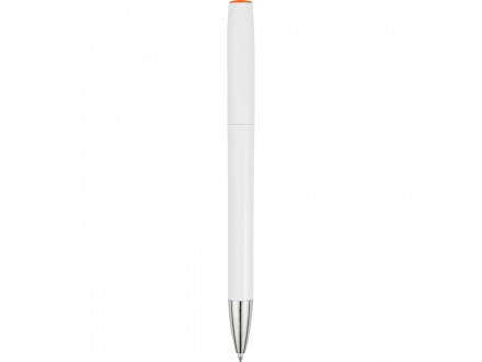 Ручка шариковая Локи, белый/оранжевый