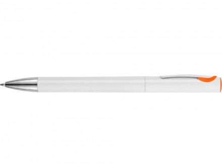 Ручка шариковая Локи, белый/оранжевый