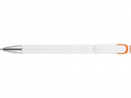 Ручка шариковая Локи, белый/оранжевый