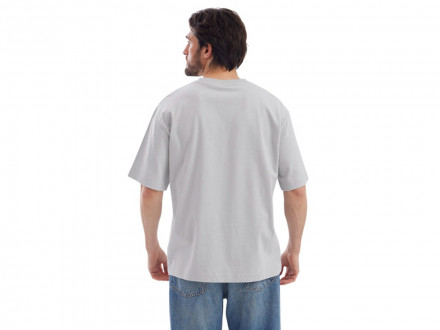 Футболка Kyoto из джерси 180 г/м2 с пич отделкой, унисекс, жемчужный