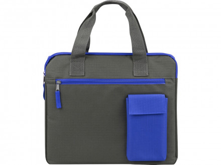 Конференц сумка Session, серый/синий