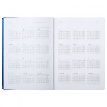 Ежедневник Blues недатированный, голубой с синим