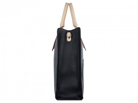 Сумка-шоппер BUGATTI Ella, черная , полиуретан, 37х12х31 см