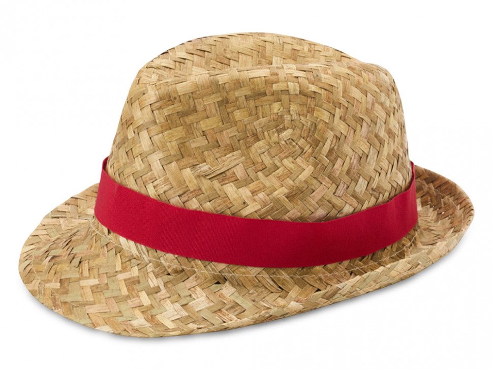 Pricus соломенная шляпа - Красный / Натуральный
