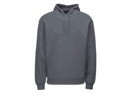 Толстовка с капюшоном оверсайз Lisbon унисекс, темно-серый