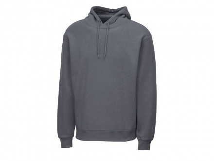 Толстовка с капюшоном оверсайз Lisbon унисекс, темно-серый