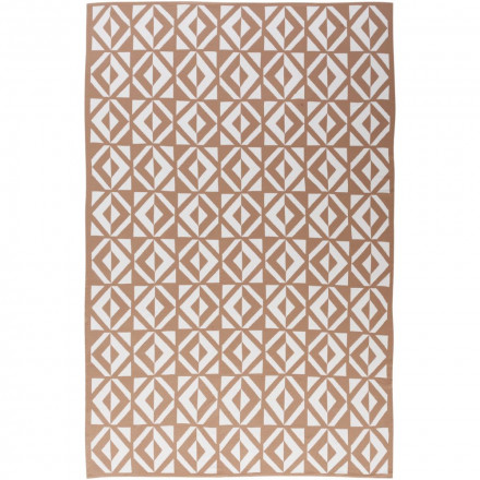 Плед Metropol, бежевый с молочно-белым