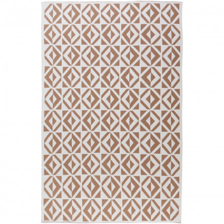 Плед Metropol, бежевый с молочно-белым