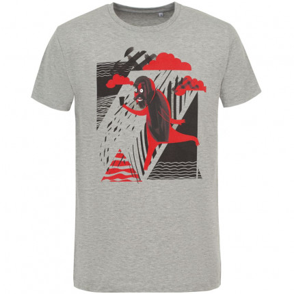 Футболка мужская «Преодолень», серый меланж