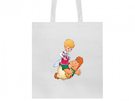 Сумка из хлопка 105 г/м2 Карлсон, белый