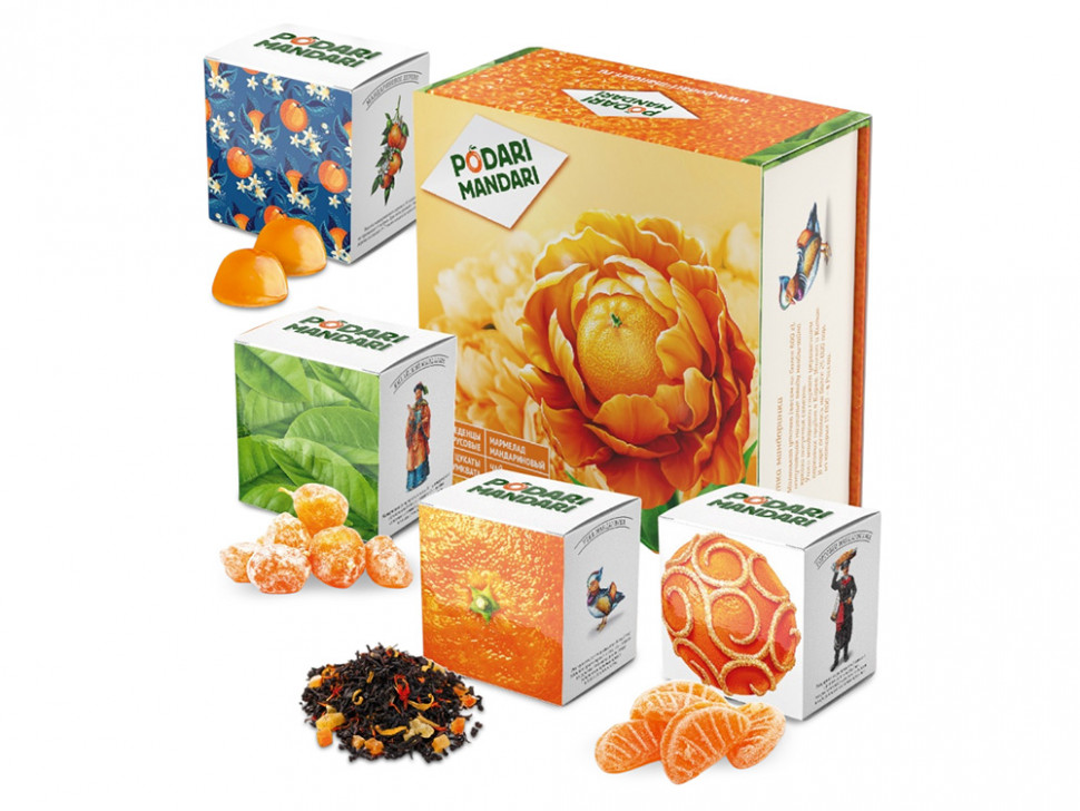 Подарочный набор с чаем и сладостями ПодариМандари