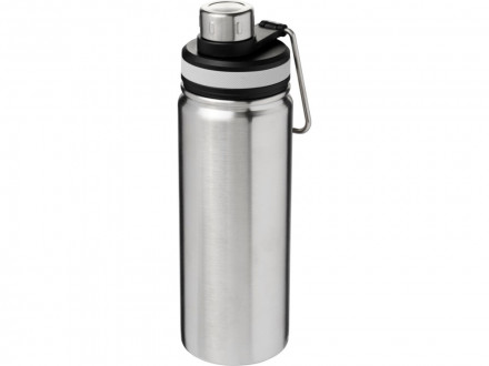 Спортивная бутылка Gessi объемом 590 мл с медной вакуумной изоляцией, серебристый