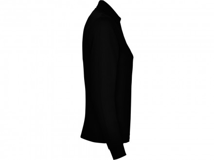 Рубашка поло Estrella женская с длинным рукавом, черный