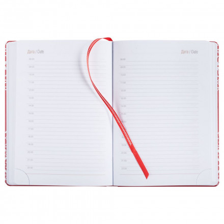 Ежедневник Скандик, недатированный, красный