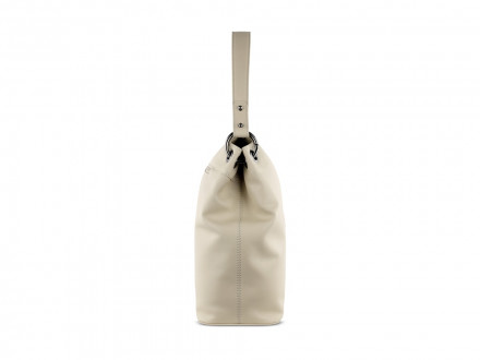 Сумка наплечная женская BUGATTI Daphne, бежевый цвет, воловья кожа/полиэстер, 34х13х30 см