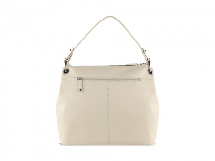 Сумка наплечная женская BUGATTI Daphne, бежевый цвет, воловья кожа/полиэстер, 34х13х30 см