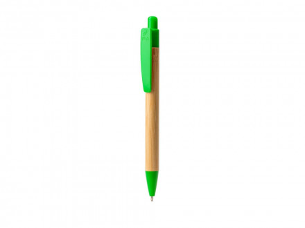 Ручка шариковая GILDON, бамбук, натуральный/папоротник