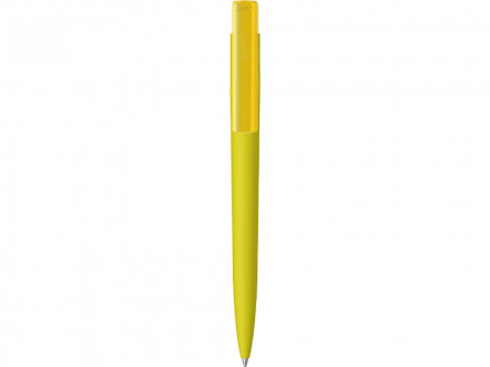 Шариковая ручка RECYCLED PET PEN PRO K transparent GUM soft-touch, желтый