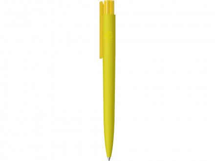 Шариковая ручка RECYCLED PET PEN PRO K transparent GUM soft-touch, желтый