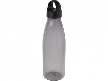 Bergen бутылка для воды объемом 800 мл из переработанной пластмассы, сплошной черный